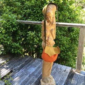 Burnt Orange & Mustard Buttery Soft Shoulder Bag